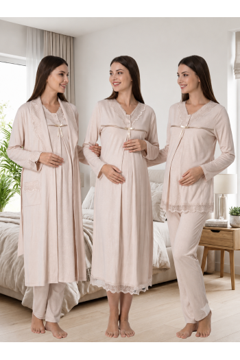 Effortt 4036 SÜTLÜ KAHVE Lohusa Hamile 4'lü Set